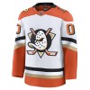 Anaheim Ducks Fanatics Premium Custom 2024-25 Auswärts Weiss Trikot - Herren